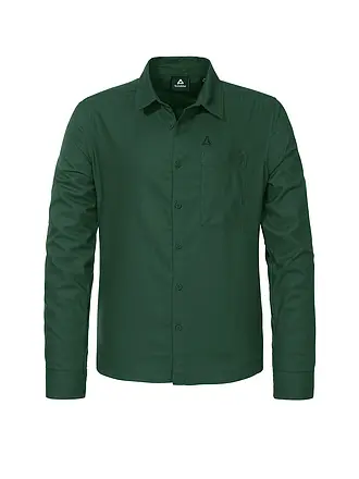 SCHÖFFEL | Camicia da uomo Style Kleion | dunkelgrün